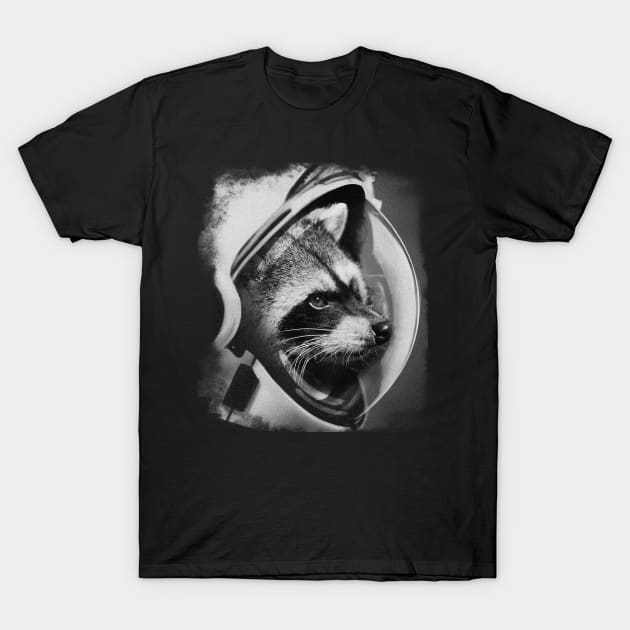 Astro-racoon T-Shirt by anghewolf